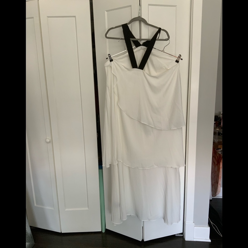 3 Tier white maxi dress